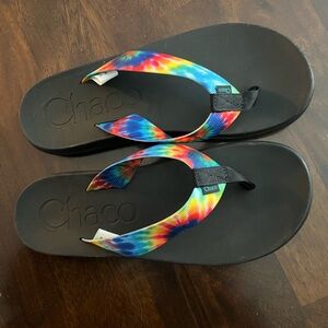 New chacos tie dyed flip flops!